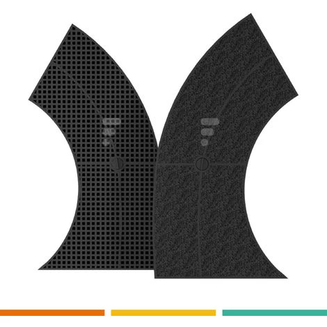 FC12 - Filtre à Charbon Compatible Hotte Fagor Sauter AFC10 3 FC12 - Filtre à Charbon Compatible Hotte Fagor Sauter AFC10