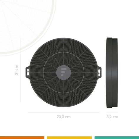 FC04 - Filtre à Charbon Compatible Hotte Sauter AFC62 4 FC04 - Filtre à Charbon Compatible Hotte Sauter AFC62 – Image 2