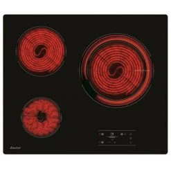 SAUTER Plaque De Cuisson Vitrocéramique Noir 3 Foyers Speedring - Noir -Sauter Soldes 14947542 5