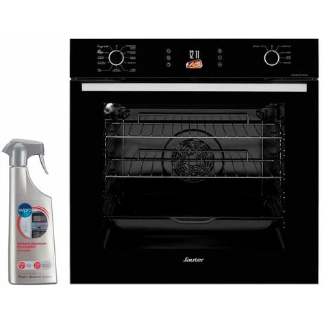 SAUTER Four Pyrolyse Encastrable Noir 73L Multifonction Porte Froide Connecté Wi-fi - Noir 3 SAUTER Four Pyrolyse Encastrable Noir 73L Multifonction Porte Froide Connecté Wi-fi - Noir