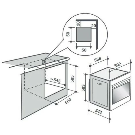 SAUTER Four Pyrolyse Encastrable Noir 73L Multifonction Porte Froide Connecté Wi-fi - Noir 6 SAUTER Four Pyrolyse Encastrable Noir 73L Multifonction Porte Froide Connecté Wi-fi - Noir – Image 4