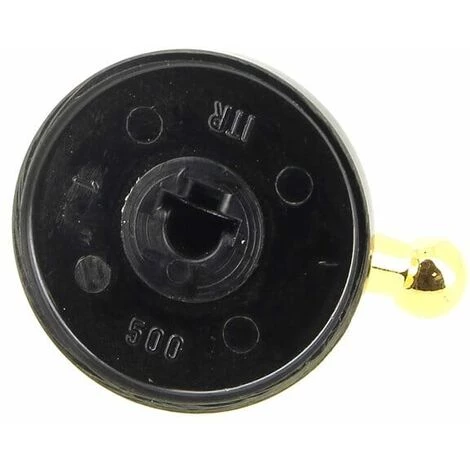 Bouton Dore Et Noir 3h, 76x6833 Pour Table De Cuisson Sauter 4 Bouton Dore Et Noir 3h, 76x6833 Pour Table De Cuisson Sauter – Image 2