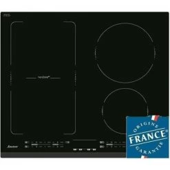 Table De Cuisson Induction SAUTER - 4 Foyers - L60 X P51cm - SPI4664B - 7200W - Revetement Verre - Noir