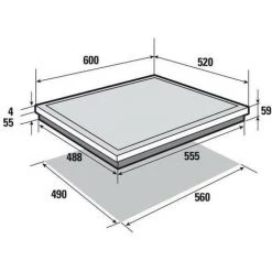 Table De Cuisson Induction SAUTER - 4 Foyers - L60 X P51cm - SPI4664B - 7200W - Revetement Verre - Noir 11 Table De Cuisson Induction SAUTER - 4 Foyers - L60 X P51cm - SPI4664B - 7200W - Revetement Verre - Noir -Sauter Soldes 48676840 5