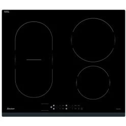 SAUTER Plaque De Cuisson Induction 4 Foyers 7200W DuoZone Commande Tactile - Noir