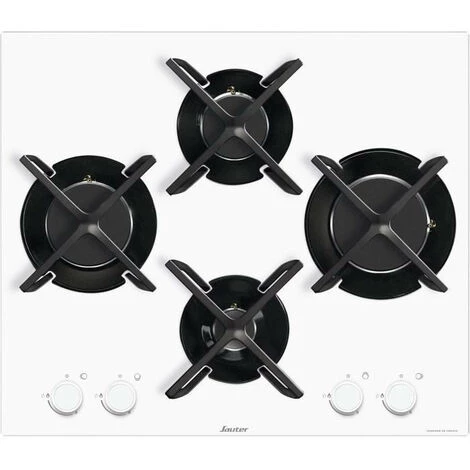 SAUTER SPG9465W - Table De Cuisson Gaz - 4 Foyers - 60 Cm - Verre Trempé - Blanc 3 SAUTER SPG9465W - Table De Cuisson Gaz - 4 Foyers - 60 Cm - Verre Trempé - Blanc