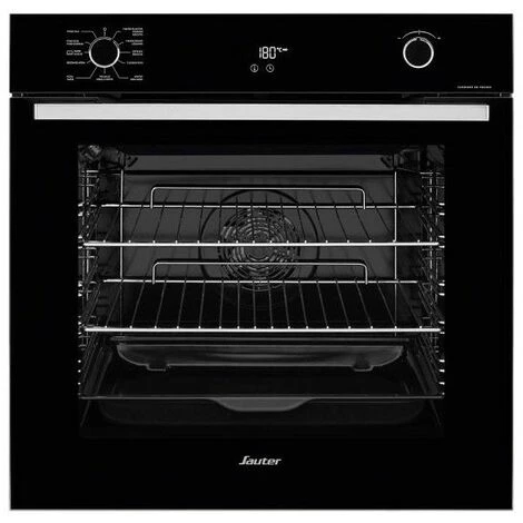 PACK SAUTER Four Pyrolyse Encastrable Noir 73L Multifonction Chaleur Tournante + Plaque De Cuisson Induction 4 Foyers 7200W - Noir 3 PACK SAUTER Four Pyrolyse Encastrable Noir 73L Multifonction Chaleur Tournante + Plaque De Cuisson Induction 4 Foyers 7200W - Noir – Image 2