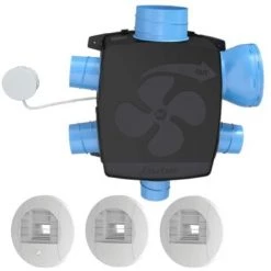 SAUTER Kit VMC Simple Flux Hygroréglable Extra Plat Gauli Basse Conso