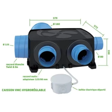 SAUTER Kit VMC Simple Flux Hygroréglable Extra Plat Gauli Basse Conso 4 SAUTER Kit VMC Simple Flux Hygroréglable Extra Plat Gauli Basse Conso – Image 2