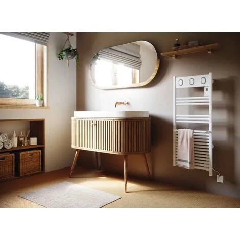 SAUTER Radiateur électrique Sèche-serviette Marapi Blanc 500 W 4 SAUTER Radiateur électrique Sèche-serviette Marapi Blanc 500 W – Image 2